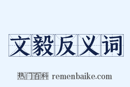 文毅反义词是什么意思的图片